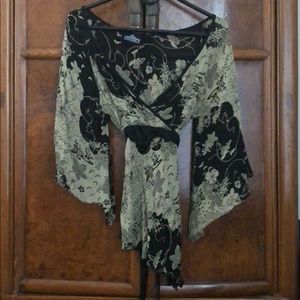 Vintage Bell Sleeve Boho Top